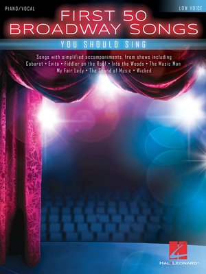 cover image of First 50 Broadway Songs You Should Sing